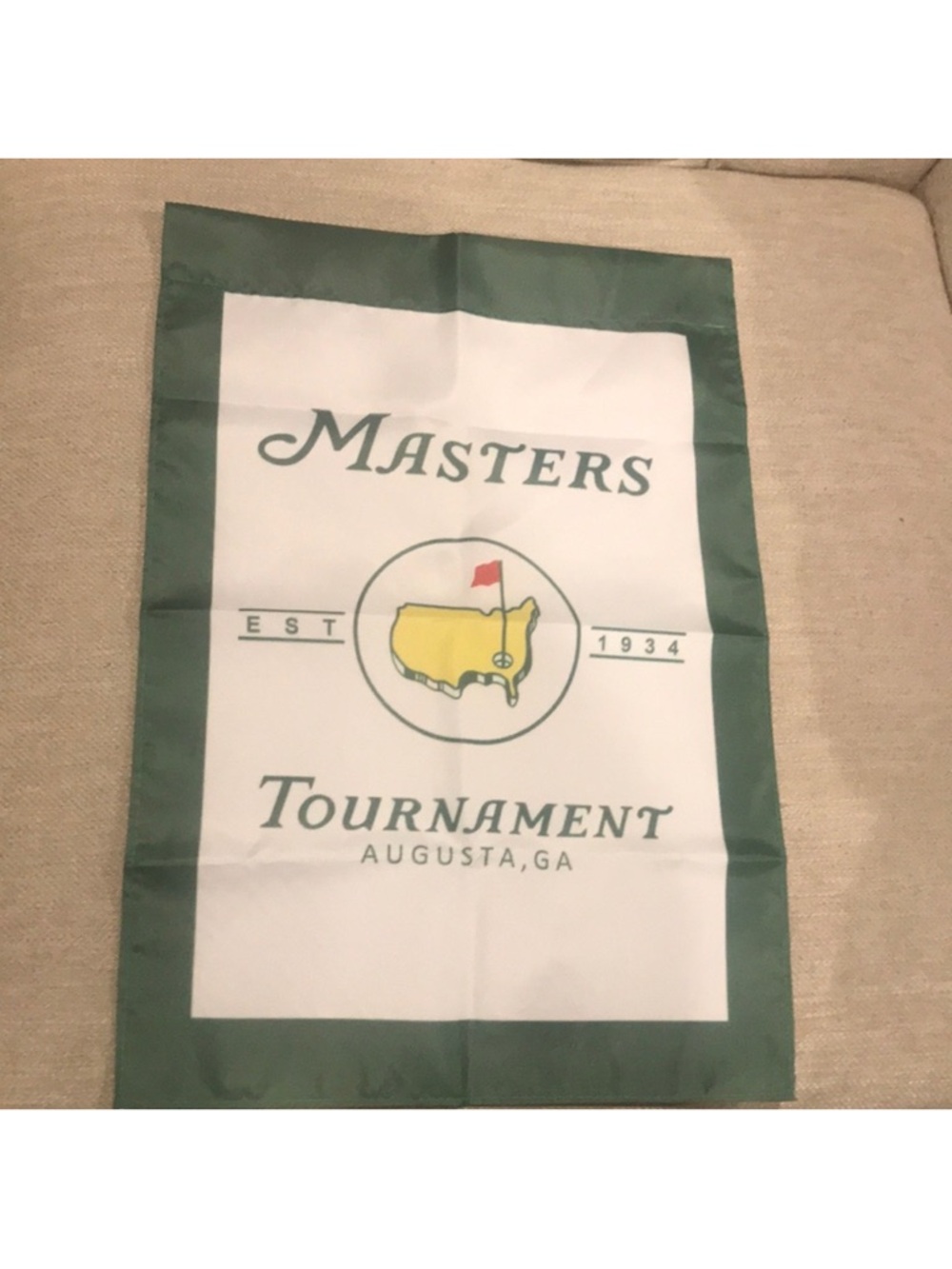 New The Masters Flag Masters Golf Tournament 12x18”